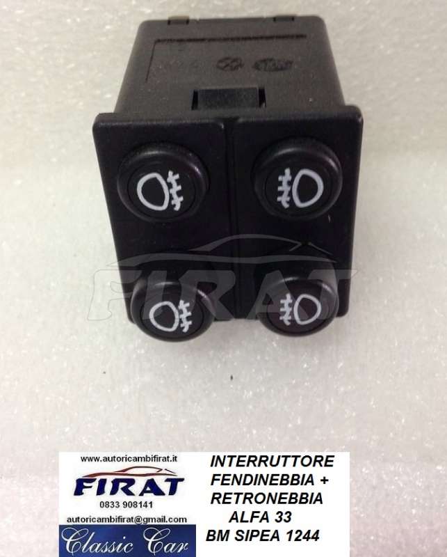 INTERRUTTORE RETRONEBBIA E FENDINEBBIA ALFA 33